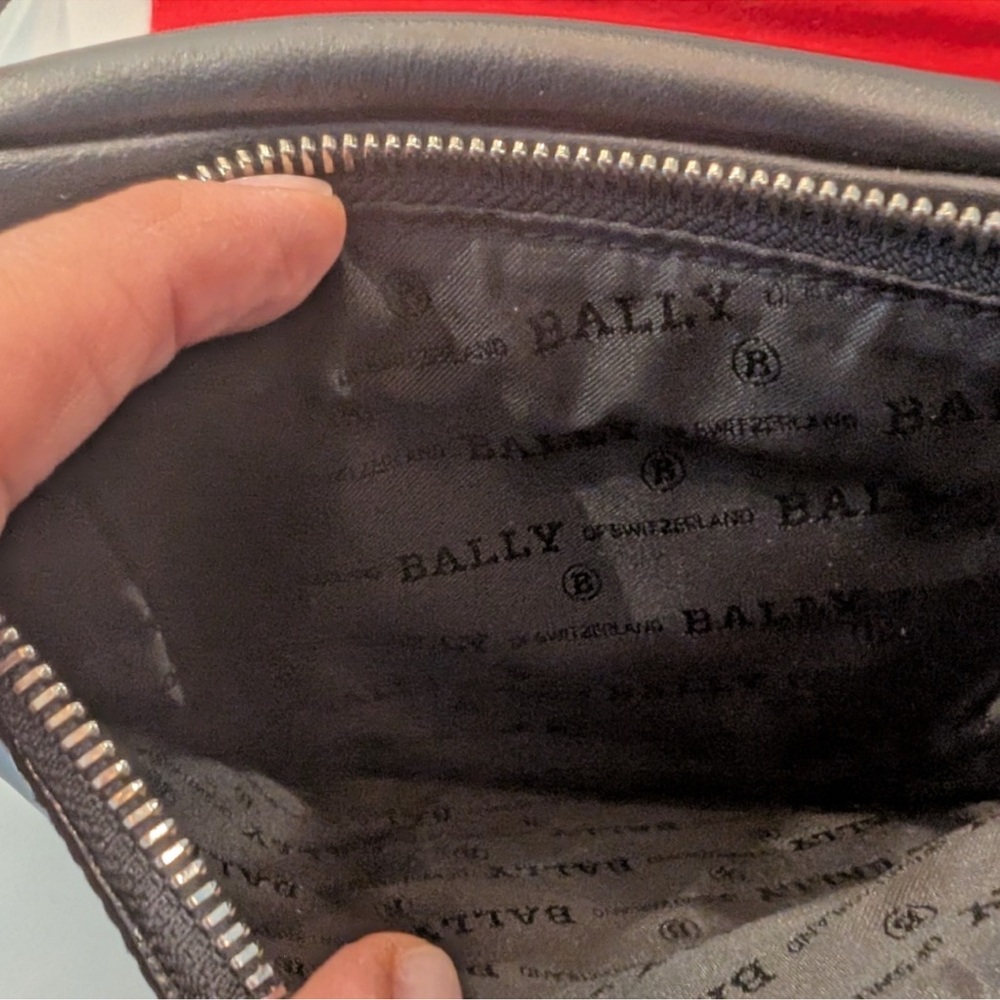 Bally Black and Red Belt Bag with Sporty Stripe Design - Picture 8 of 9
